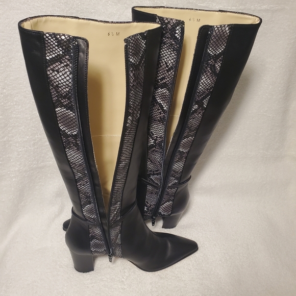 AMALFI RANGONI Istria Tall Boot Black Chantal - Picture 3 of 8